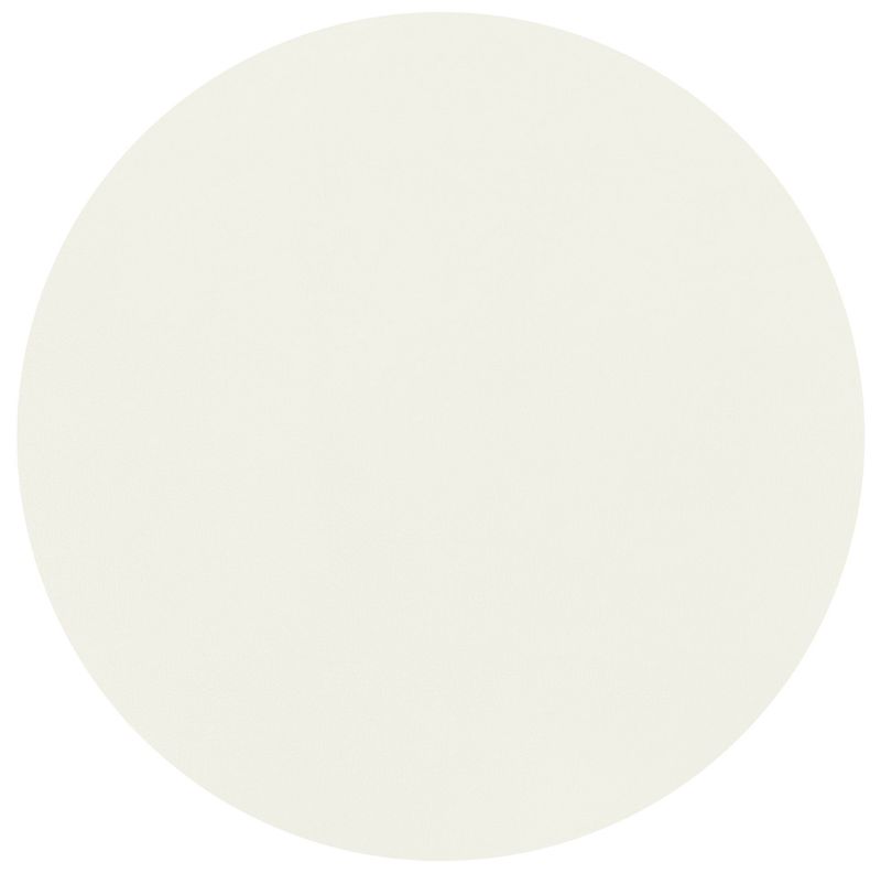 Round Placemat Faux Leather 38 cm White - Tirolix