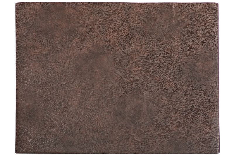 Faux Leather Placemat 33x45 cm Dark Brown - Tirolix