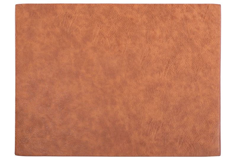 Faux Leather Placemat 4 Pcs. 33x45 cm Caramel - Tirolix
