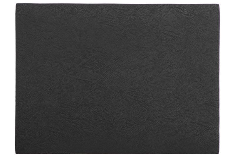 Faux Leather Placemat 33x45 cm Black - Tirolix