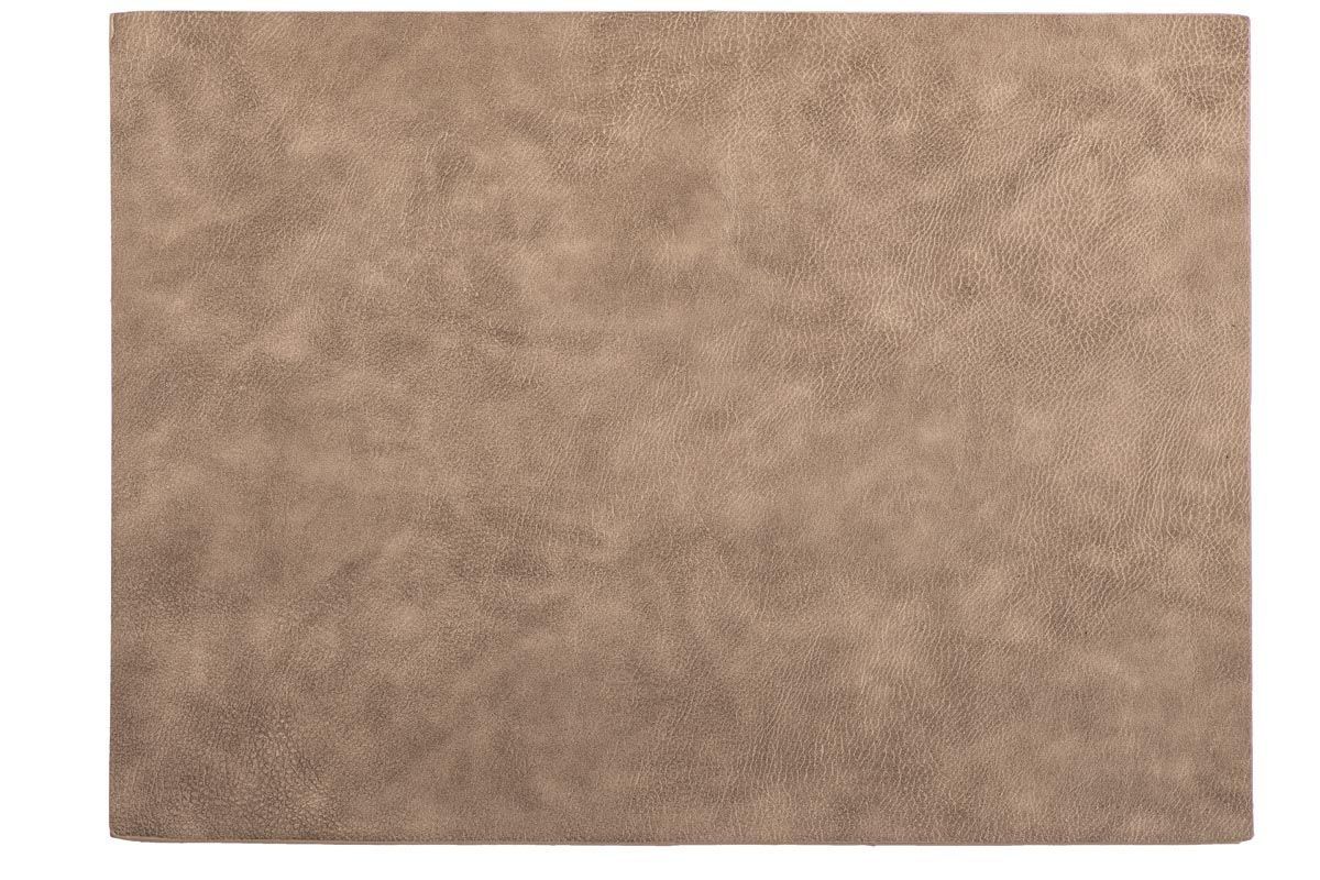 Faux Leather Placemat 33x45 cm Taupe - Tirolix