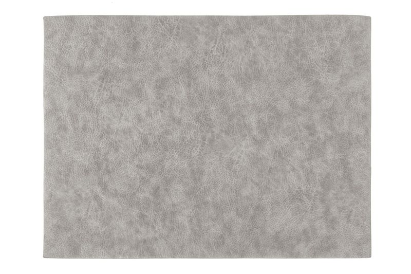 Faux Leather Placemat 33x45 cm Silver - Tirolix
