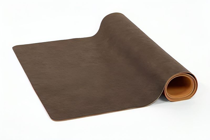 Dark Brown Faux Leather Runner 44x145 cm - Tirolix
