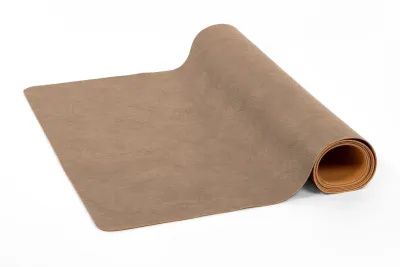 Faux Leather Runner 44x145 cm Taupe - Tirolix