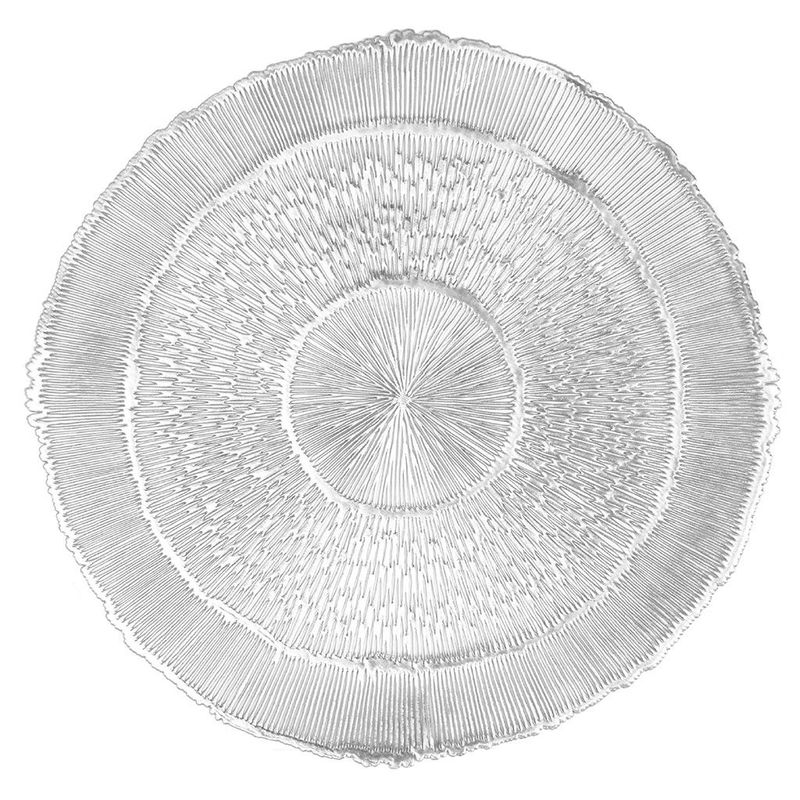 Glossy Placemat 38 cm Silver - Tirolix