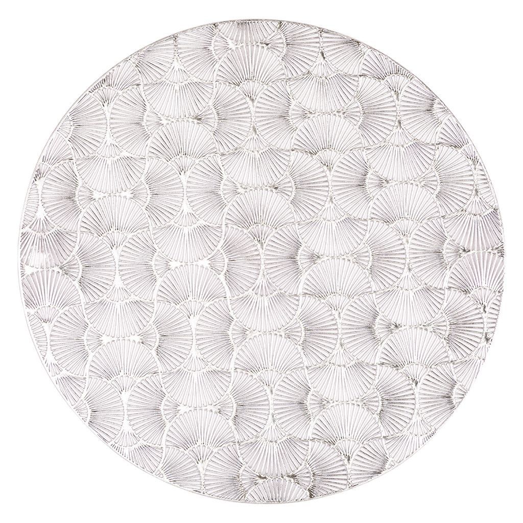 Fan Placemat 38 cm Silver - Tirolix
