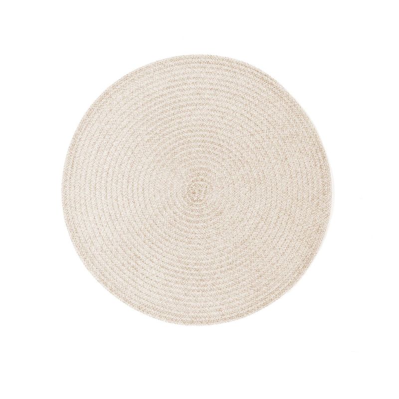 Round Placemat Melange 38 cm Cream - Tirolix