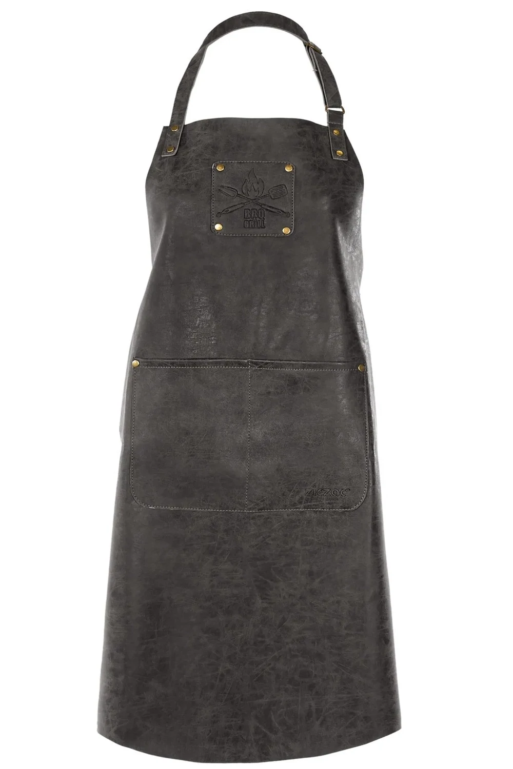 Eco-leather Apron with Logo 64 x 85 cm Black - Tirolix