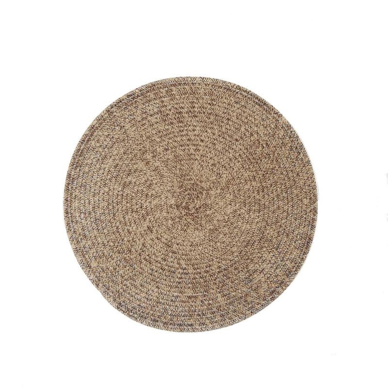Round Placemat Melange 38 cm Sand - Tirolix