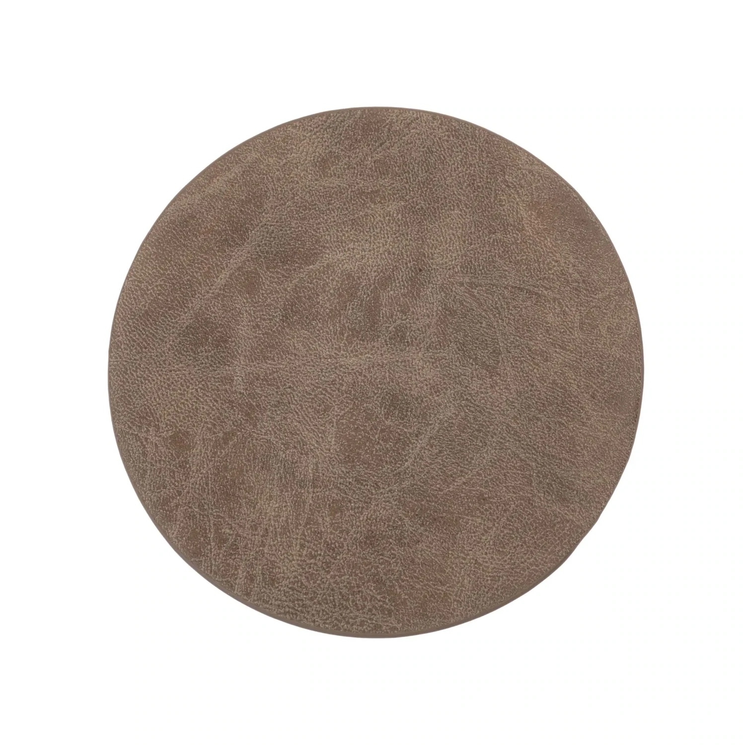 Eco-leather Coasters 4 Pcs. 9.5 cm Brown - Tirolix