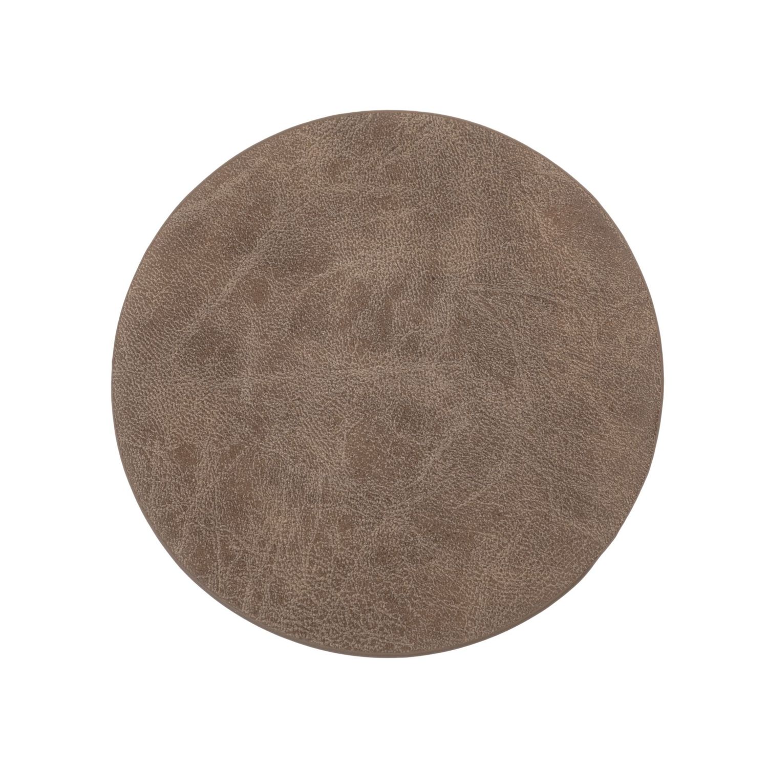 Eco-leather Coasters 4 Pcs. 9.5 cm Brown - Tirolix