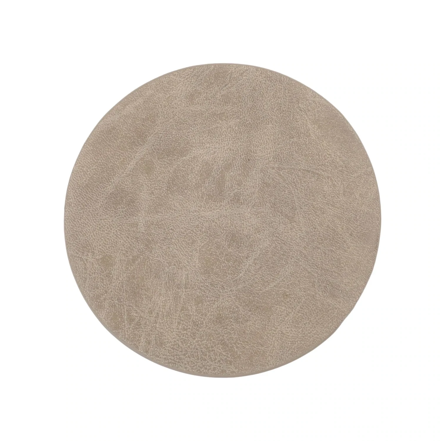 Faux Leather Coasters 4 Pcs. 9.5 cm Taupe - Tirolix