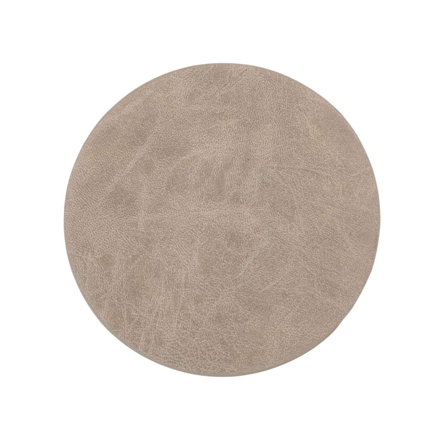 Faux Leather Coasters 4 Pcs. 9.5 cm Taupe - Tirolix