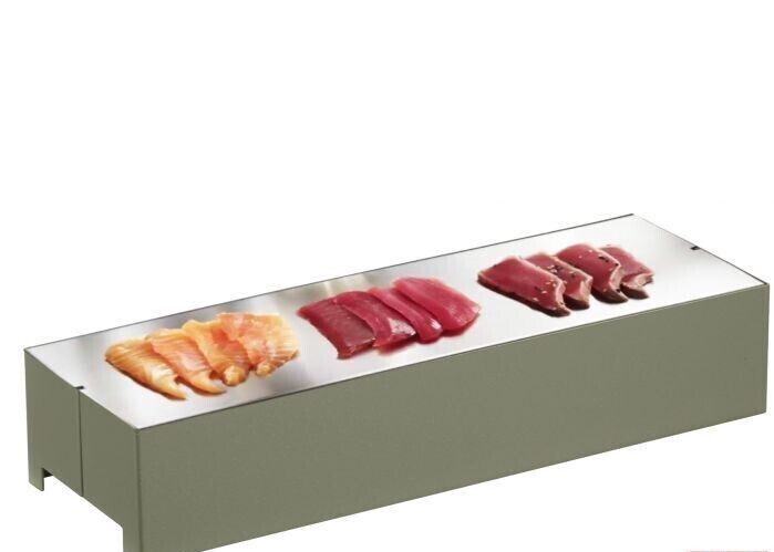 Refrigerated Display Plate Small 39 x 12.8 cm Sage - Pintinox