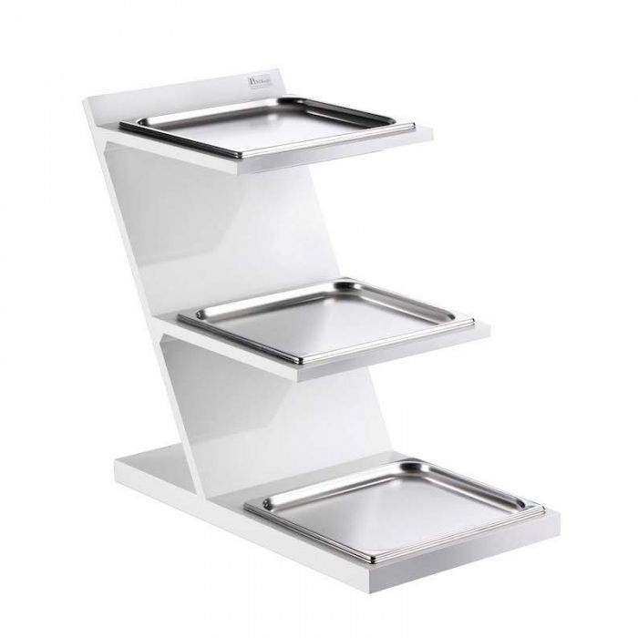 3-tier Stand with Square Refrigerated Trays 73 x 38 cm - Pintinox