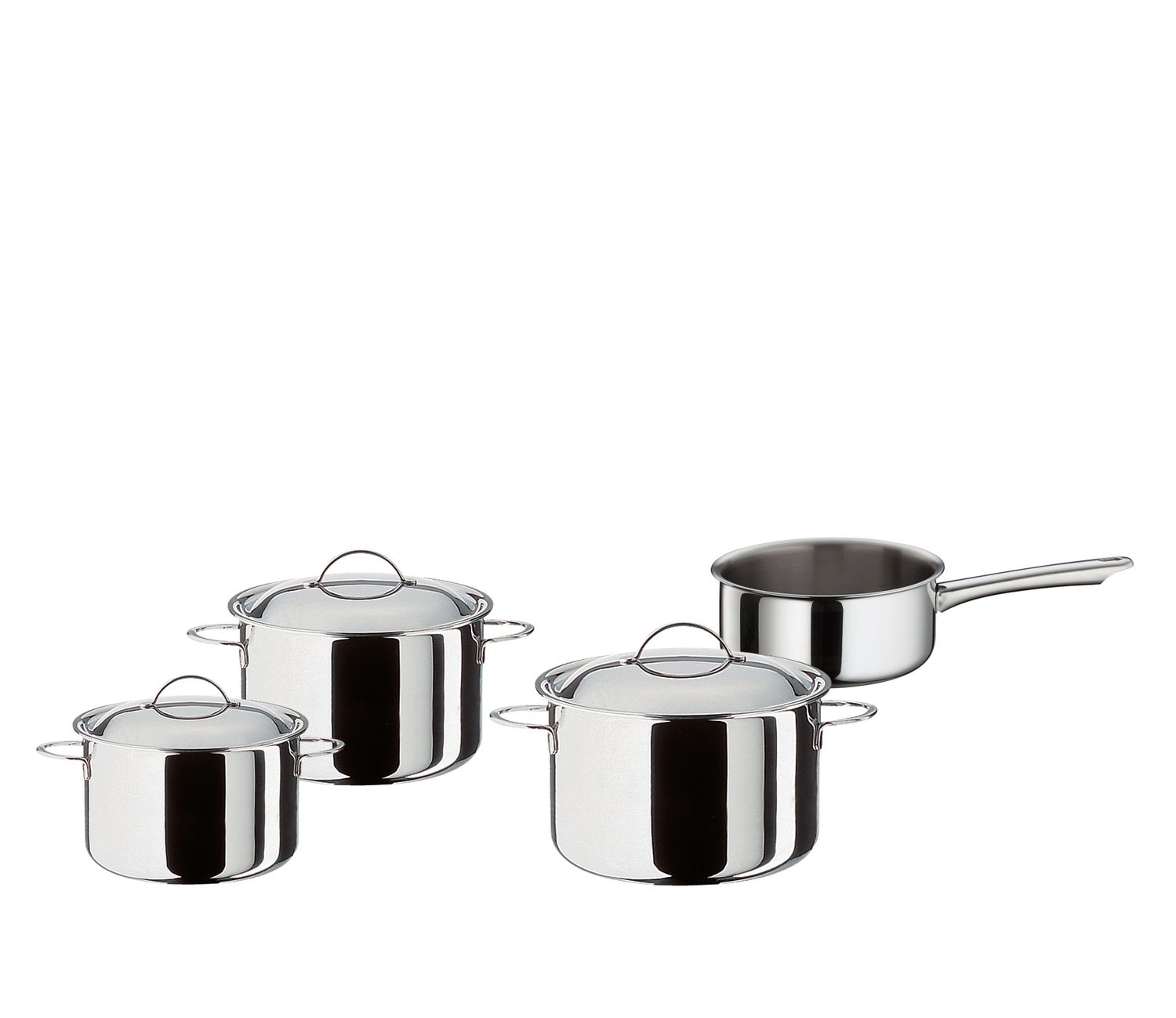 Set 3 pentole e 1 casseruola Cristal - Spring