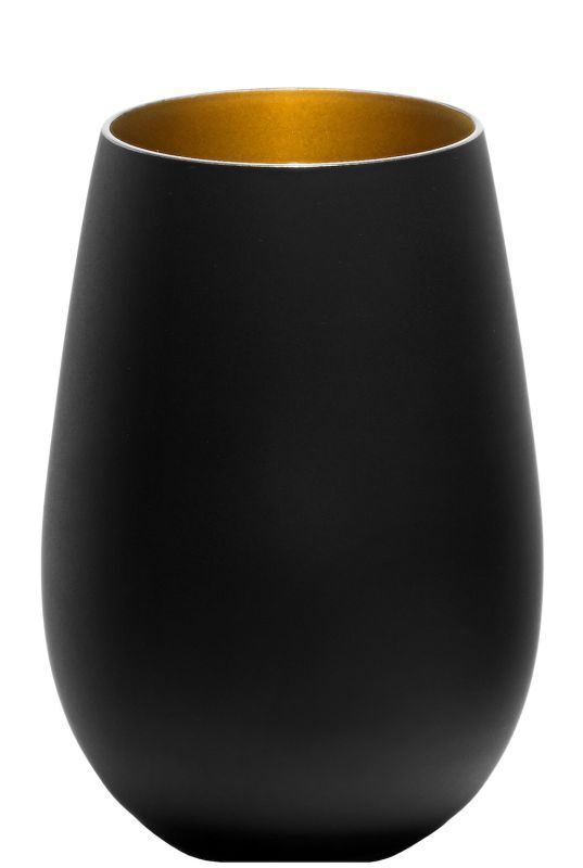 Black/Gold Glass 46.5 cl Elements - Stölzle Lausitz