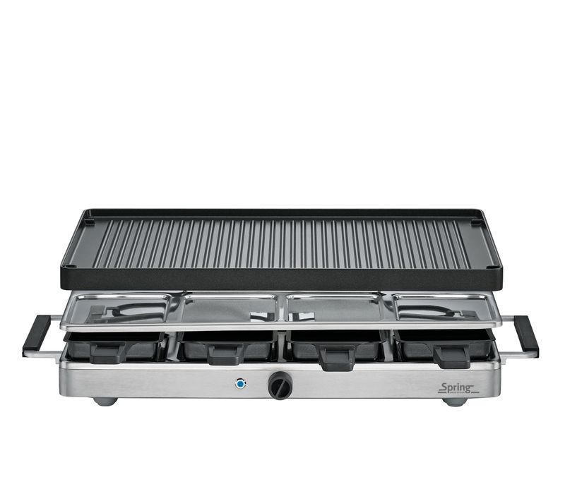 Raclette con piastra in alluminio 40 x 24 cm Raclette8 Classic - Spring