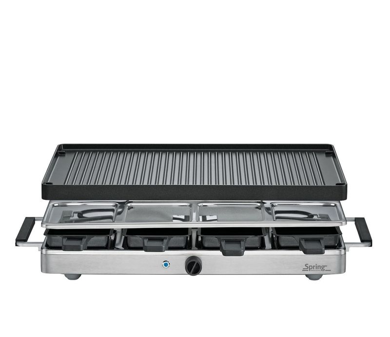 Raclette with aluminum plate 40 x 24 cm Raclette8 Classic - Spring