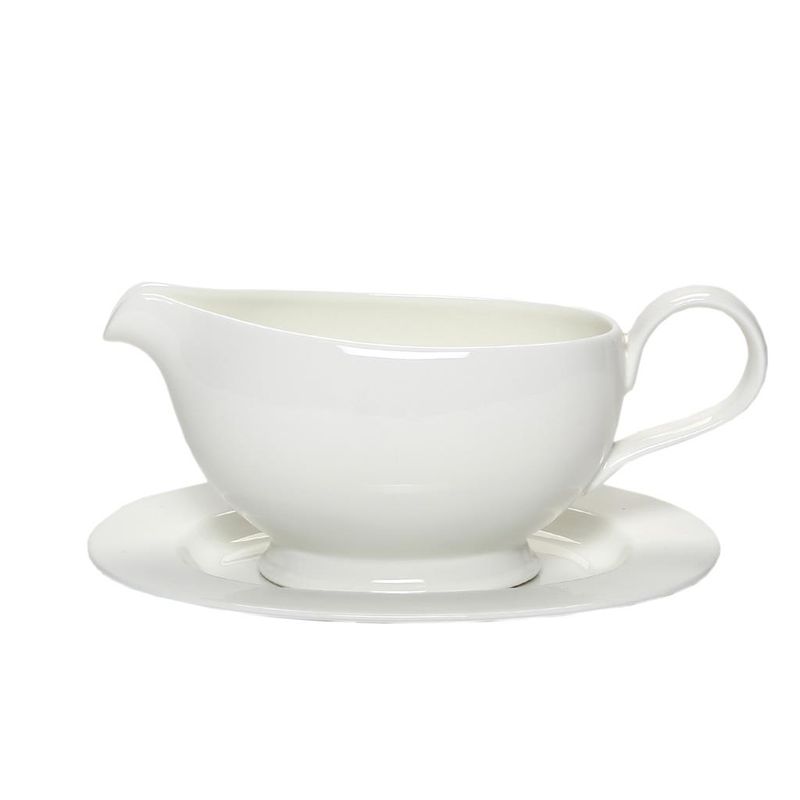 Sauce Boat Saucer Ascot - Royal Bone China
