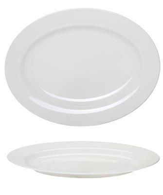 Deep Oval Plate 40.5 cm Chinese - Royal Bone China