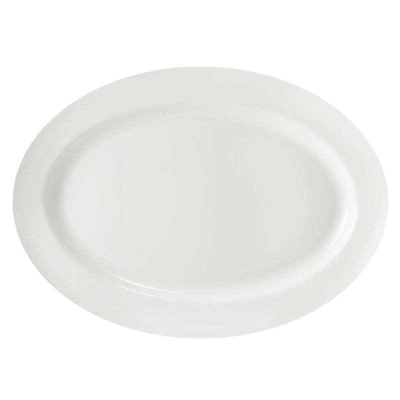 Oval Plate Flat 35.5 cm Chinese - Royal Bone China