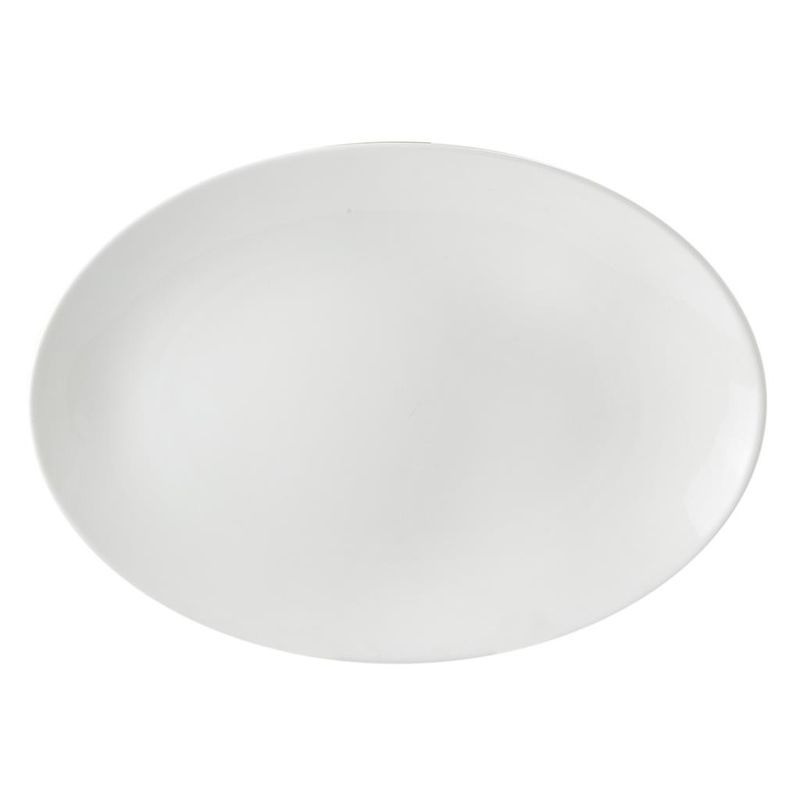 Oval Plate Coupe 38.5 cm Chinese - Royal Bone China