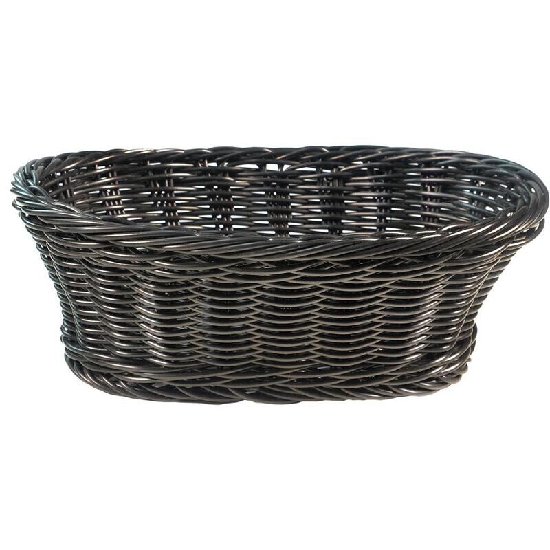 Tirolix - Oval Basket 25 x 19 cm Black