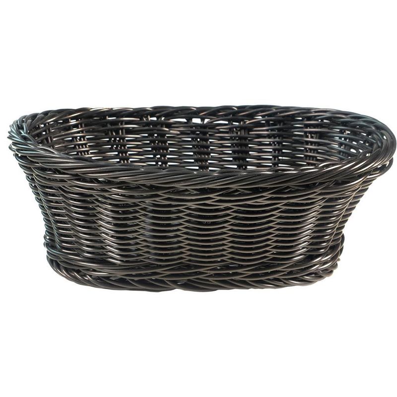 Oval Basket 25 x 19 cm Black - Tirolix