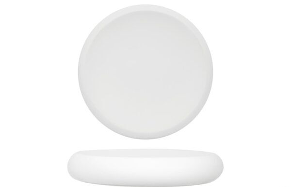 Feng Genesys Evo 27 cm deep plate in white glazed stoneware

