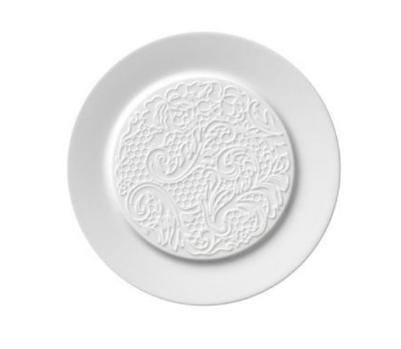 Butter and Bread Plate 14 cm Collection L Couture White - Degrenne