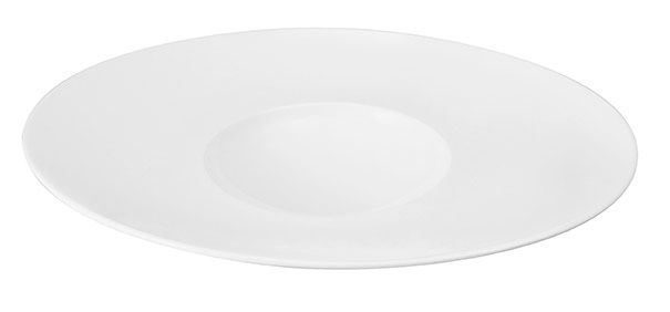 Ovaler Gourmet-Teller tief 32 x 27 cm Boréal Weiß - Degrenne