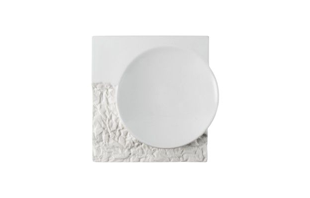 20x20 cm square porcelain plate Terra Costa Verde for horeca use