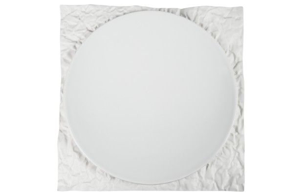 26x26 cm square porcelain plate Terra Costa Verde for horeca use