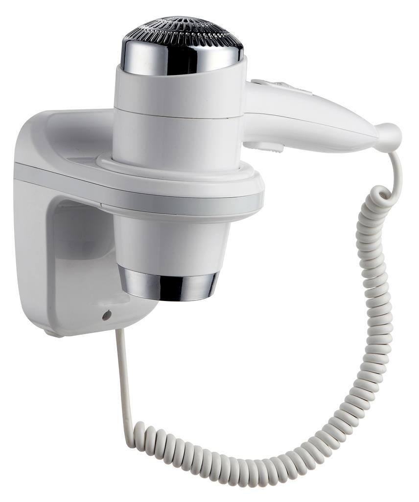 Hair Dryer with Wall Mount White - Technomax