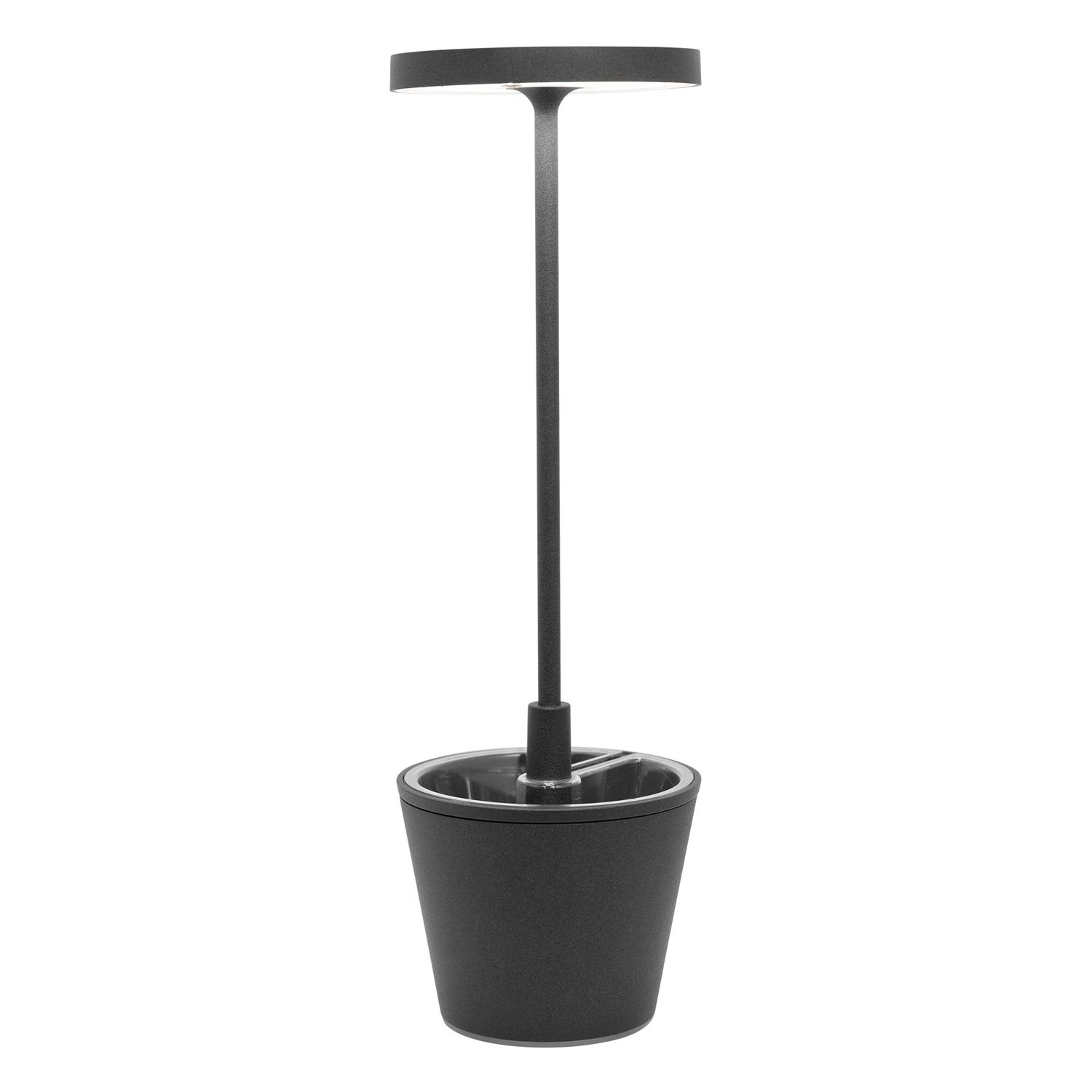 Table Lamp 35 x 11 cm Poldina Reverso Dark Gray - Zafferano