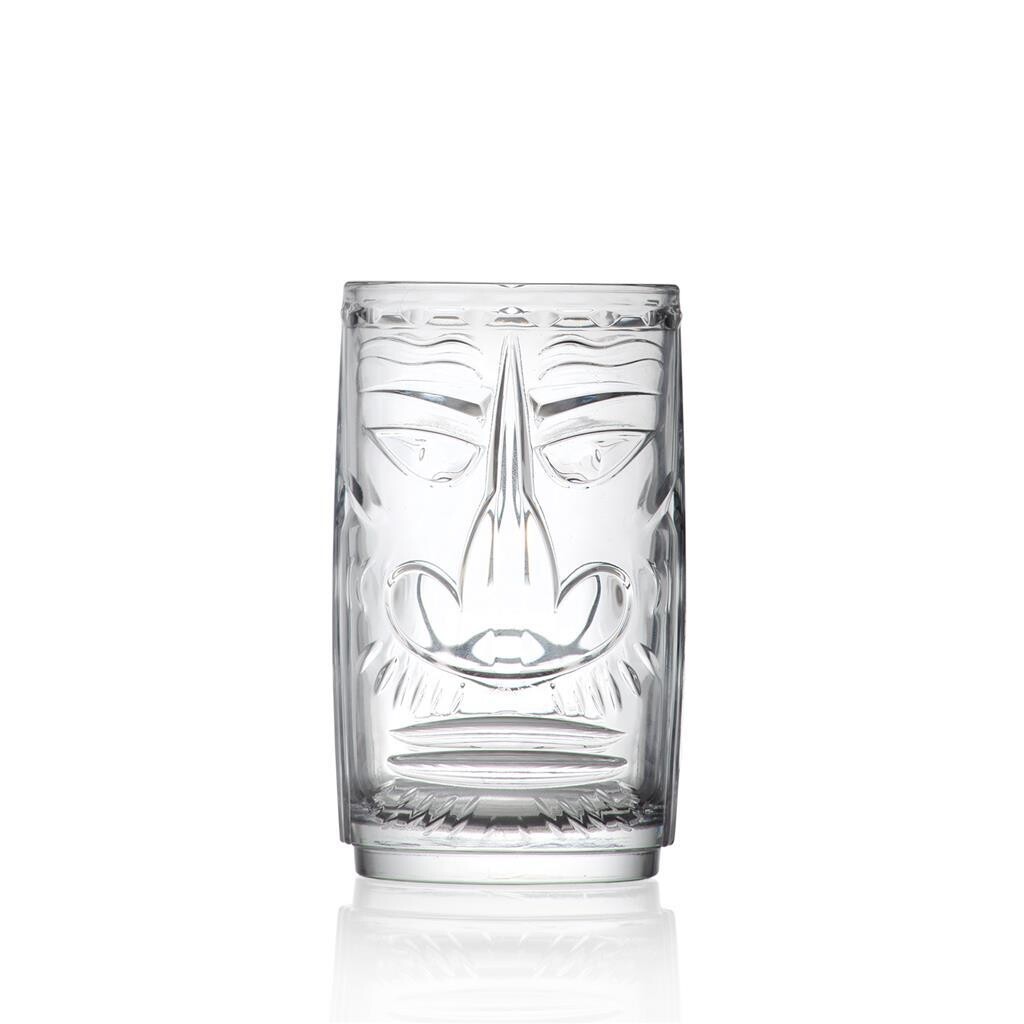 Tiki Sardinia glass 45 cl LUXION glass stackable Mamuthones motif professional horeca

