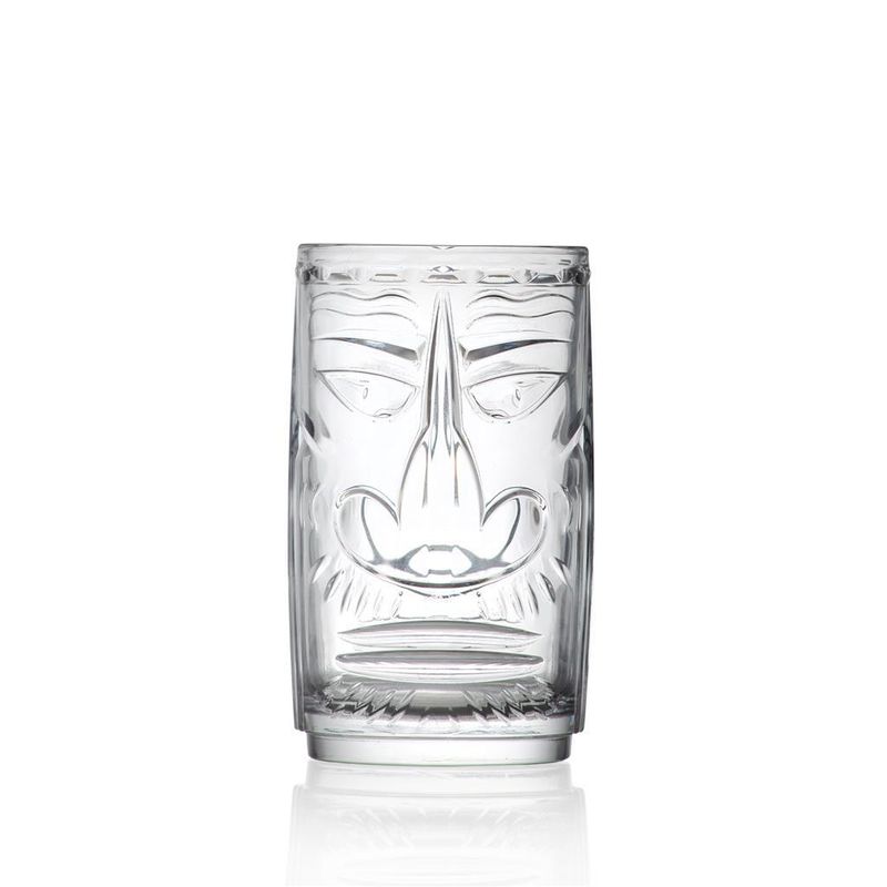 Tiki Sardinia glass 45 cl LUXION glass stackable Mamuthones motif professional horeca

