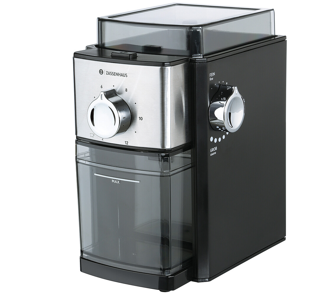 Elektrische Kaffeemühle 19 x 21 cm Kingston Steel - Zassenhaus