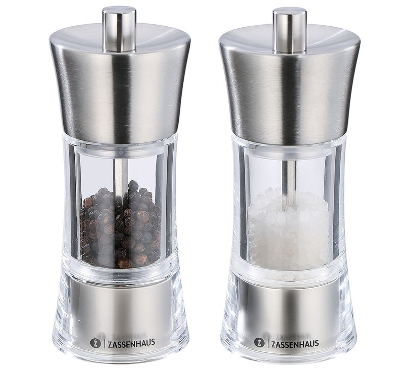 Aachen Grinder Set 14 cm Acrylic/Stainless Steel - Zassenhaus