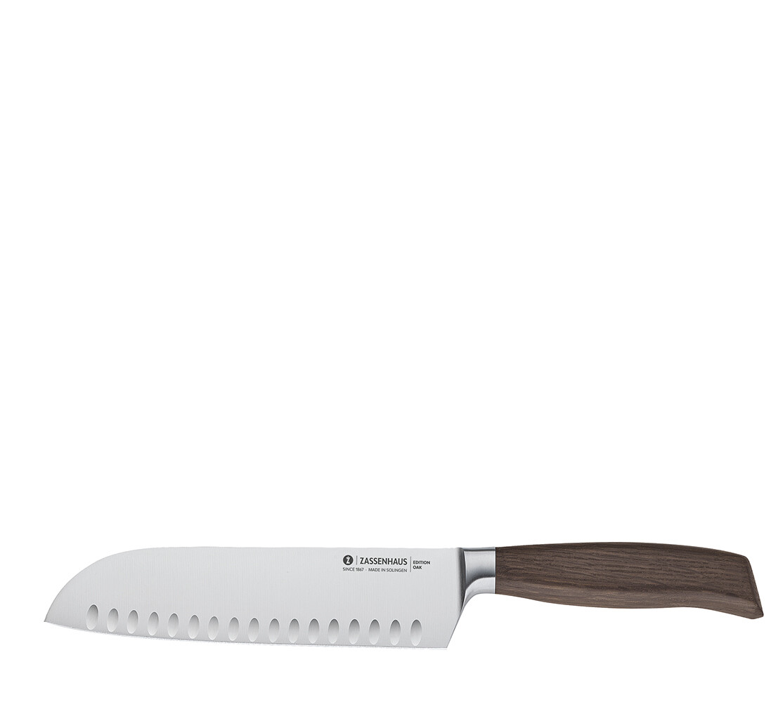 Santoku Knife 33 cm Smoked Oak - Zassenhaus