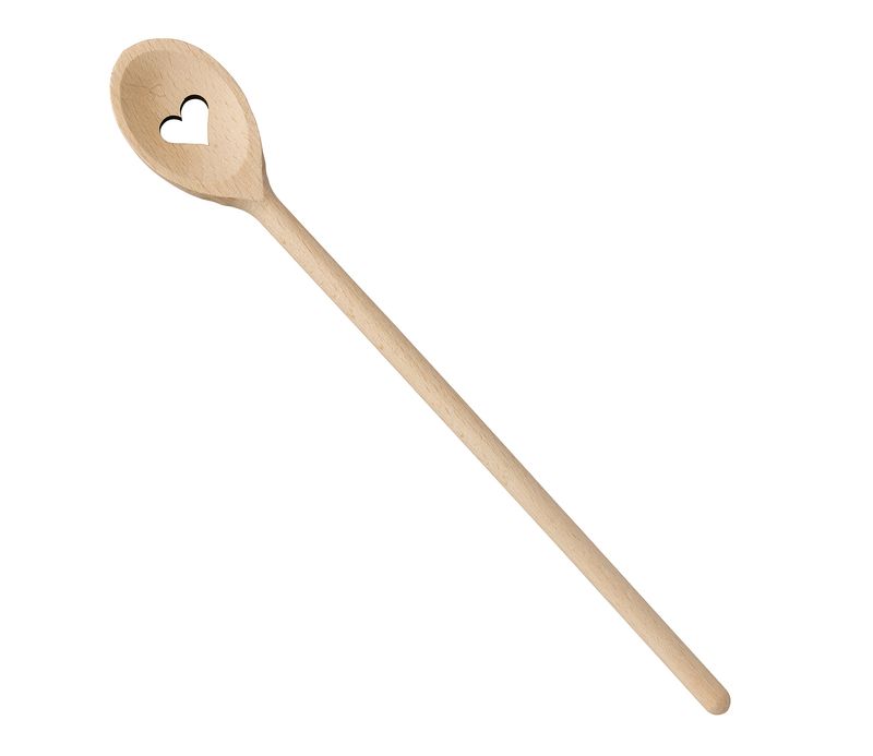 Natural Beechwood Spoon 35 cm Heart - Zassenhaus
