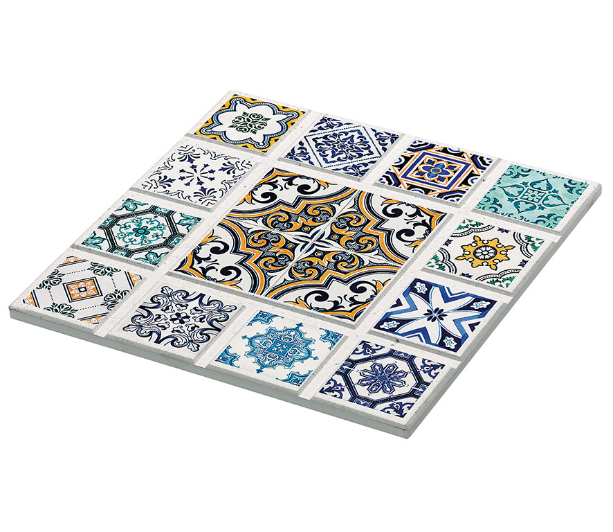 Keramik/Kork-Untersetzer 20 cm Raute Casablanca - Zassenhaus