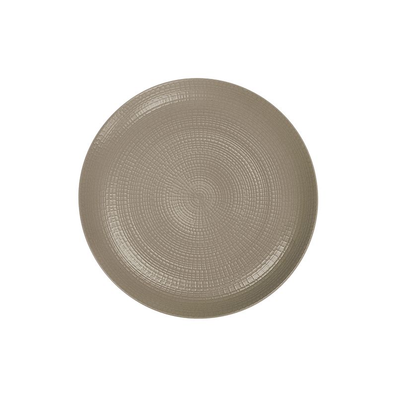Flat Plate 28 cm Taupe Modulo Nature - Degrenne