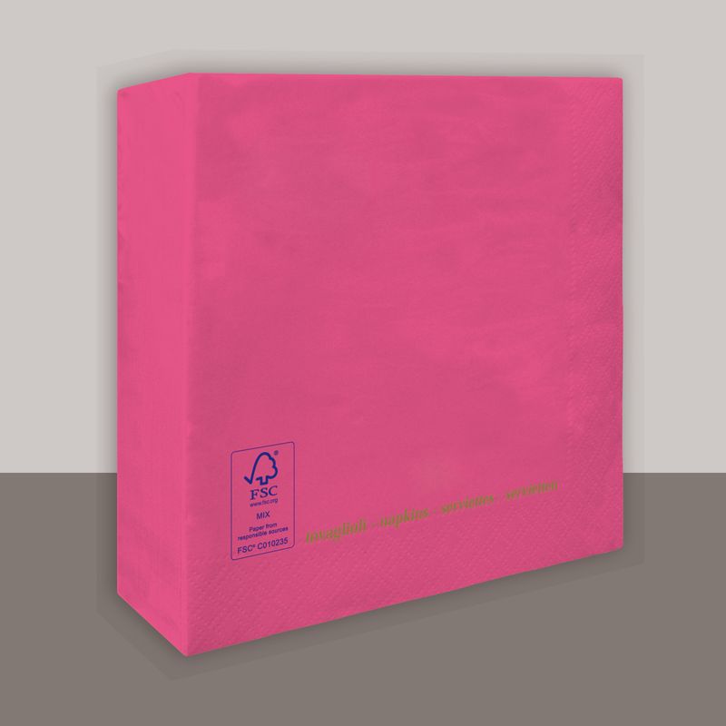 Hydrangea blue napkin 25x25 cm 2 ply for professional horeca use