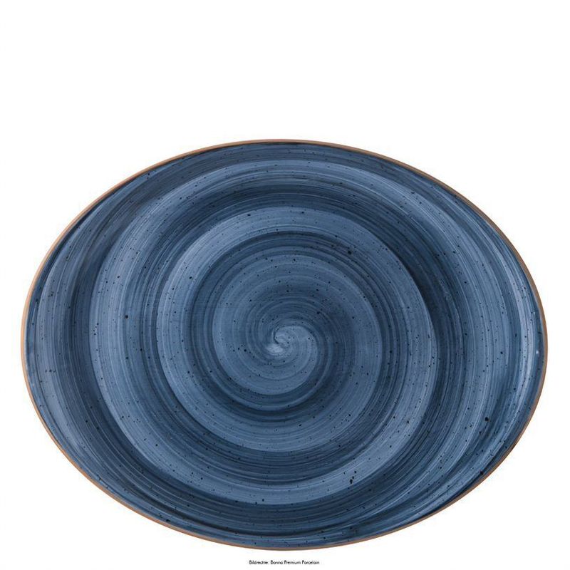 Oval Plate 31 x 24 cm Aura Dusk Moove - Bonna