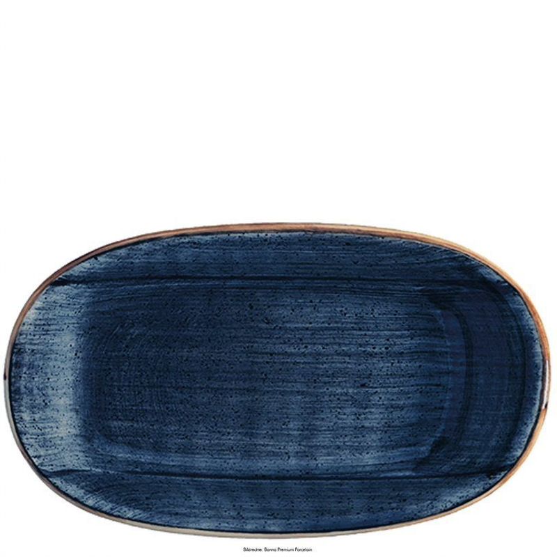 Oval Plate 24 x 14 cm Aura Dusk Gourmet - Bonna