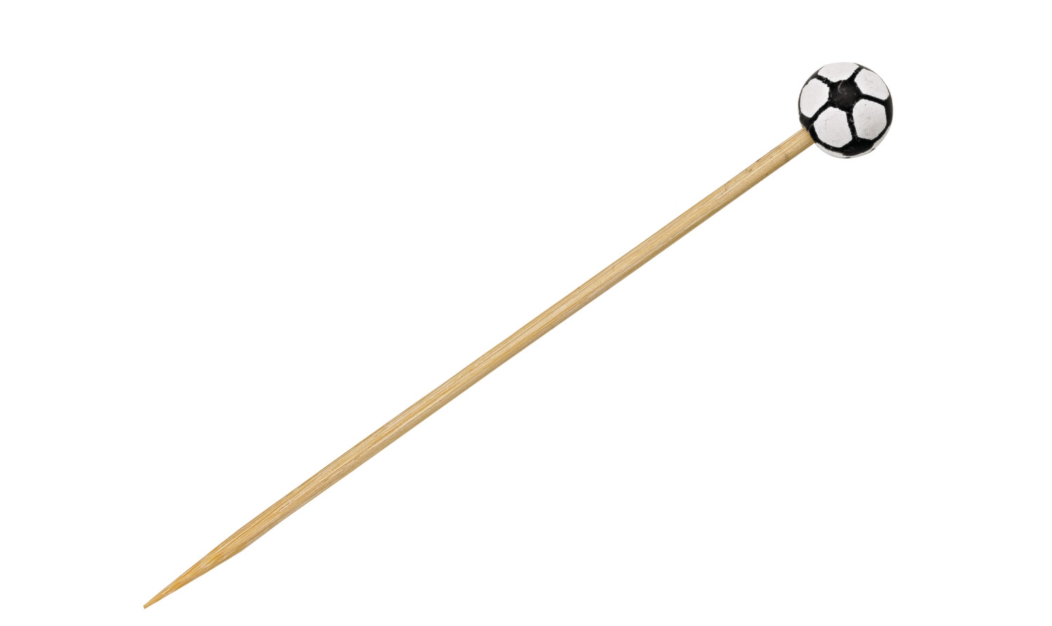 Firstpack - Bamboo skewers with American football decoration, 12 cm