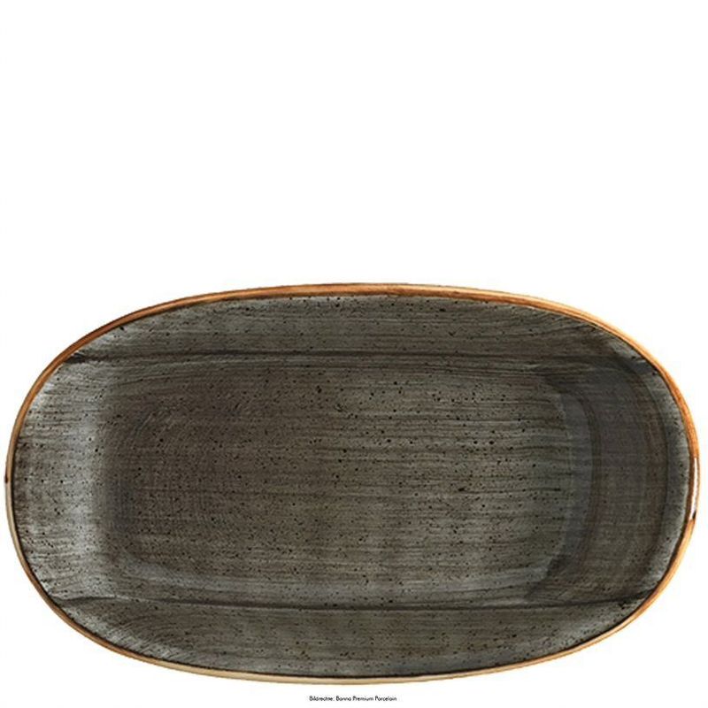 Ovaler Teller 34 x 19 cm Aura Space Gourmet - Bonna