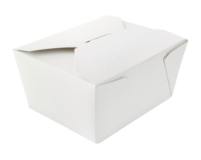 Set of 450 pieces - White Food Box 13 x 10.5 cm - Firstpack